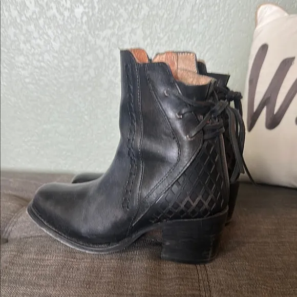 Steven by Freebird Dreamer Black Ankle Boots
