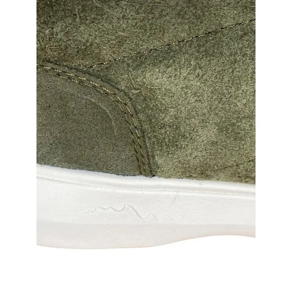 Stio Colter Chukka Dark Olive Green Suede Boots Size 6 Lining &amp; Traction Outsole