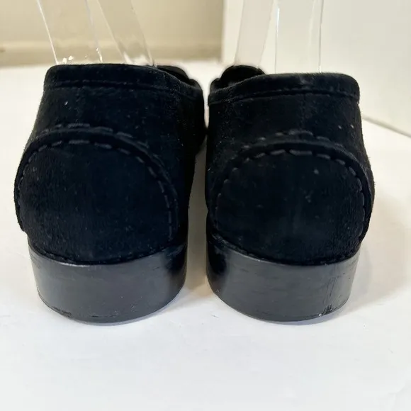 Stuart Weitzman Habit Black Suede Jewel Rhinestone Womens Loafers size 11