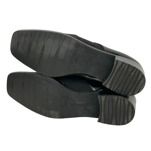 Stuart Weitzman The Band Loafer Elastic SZ 9 Women's Black Patent Career Office