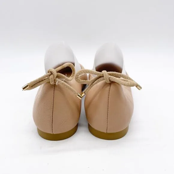 Stuart Weitzman Women's Nude Leather Ballet Flats Size 5B