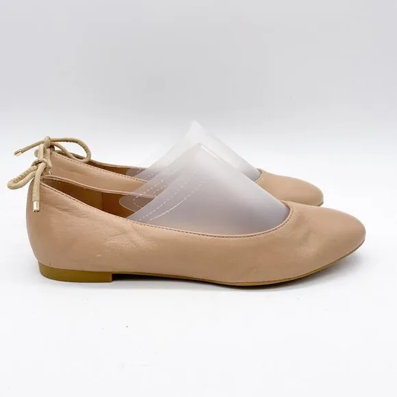 Stuart Weitzman Women's Nude Leather Ballet Flats Size 5B
