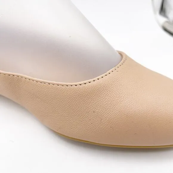 Stuart Weitzman Women's Nude Leather Ballet Flats Size 5B