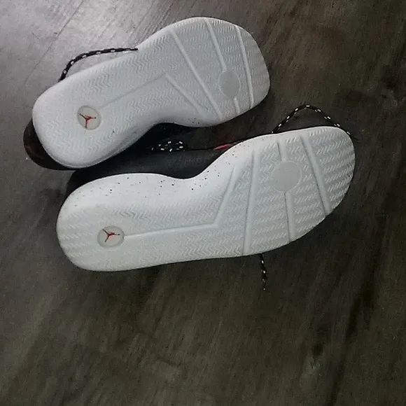 Stylish Air Jordans Red and Black Sneakers