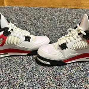 Stylish Red and White Sneakers