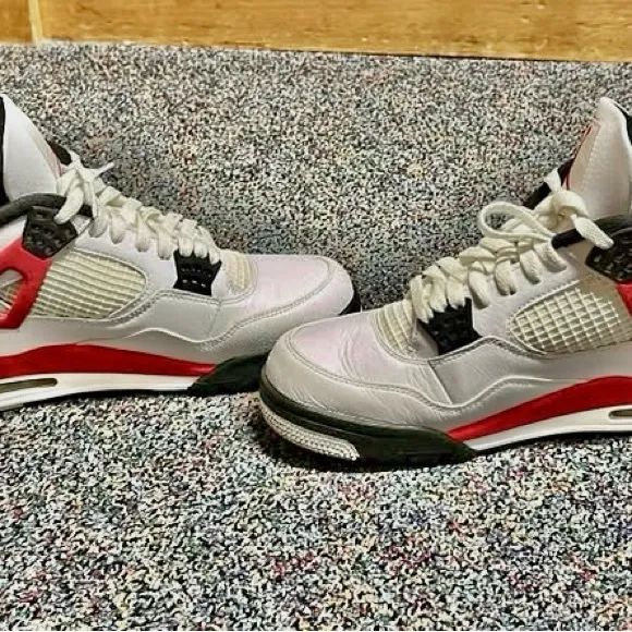 Stylish Red and White Sneakers
