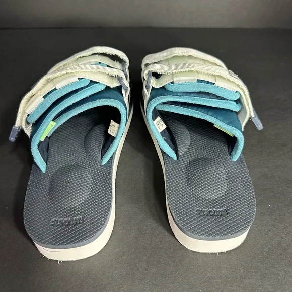 Suikore  size 6 Blue and White Sandals preOwned Exellent condition