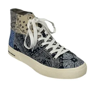 Sun   Stone Men’s Mesa Colorblock Bandana  Hi Top Sneakers Size 7 1/2