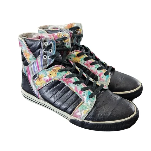 Supra Skytop Men's Chad Muska 001 Pro Model Floral High Top Sneaker Shoe / 10.5