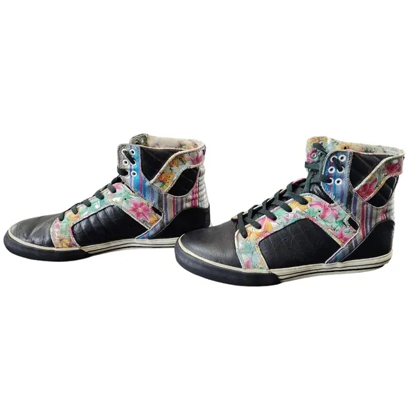 Supra Skytop Men's Chad Muska 001 Pro Model Floral High Top Sneaker Shoe / 10.5