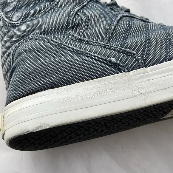 Supra Skytop Muska 001 Hi Top Denim Canvas Sneakers Men’s Size 10.5
