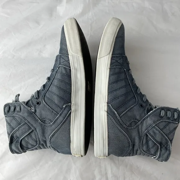 Supra Skytop Muska 001 Hi Top Denim Canvas Sneakers Men’s Size 10.5