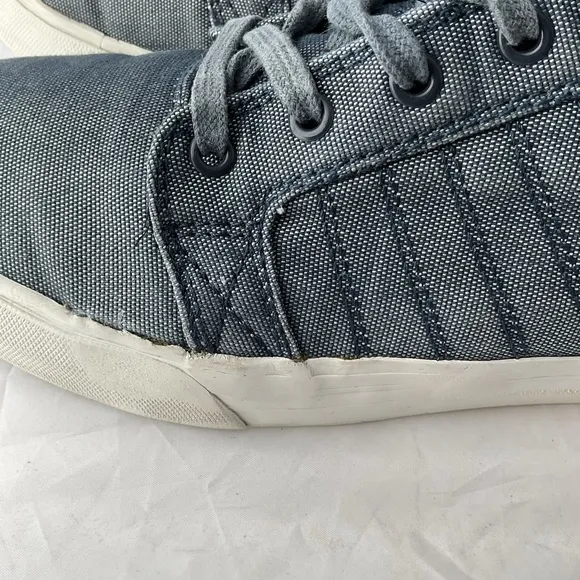 Supra Skytop Muska 001 Hi Top Denim Canvas Sneakers Men’s Size 10.5