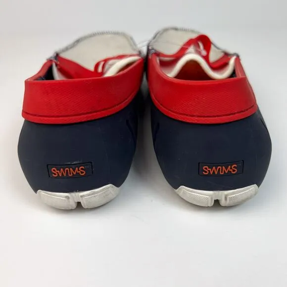 Swims Men's Waterproof Penny Loafers in Navy Traffic Light Size 9