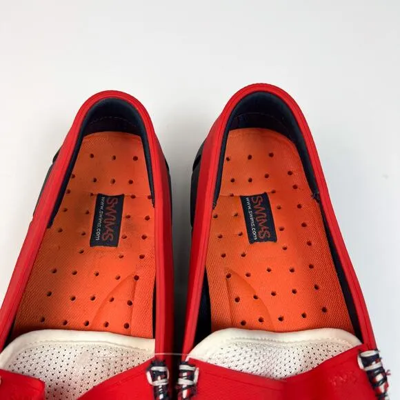 Swims Men's Waterproof Penny Loafers in Navy Traffic Light Size 9