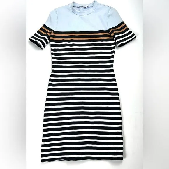T by Alexander Wang Striped Knit Dress