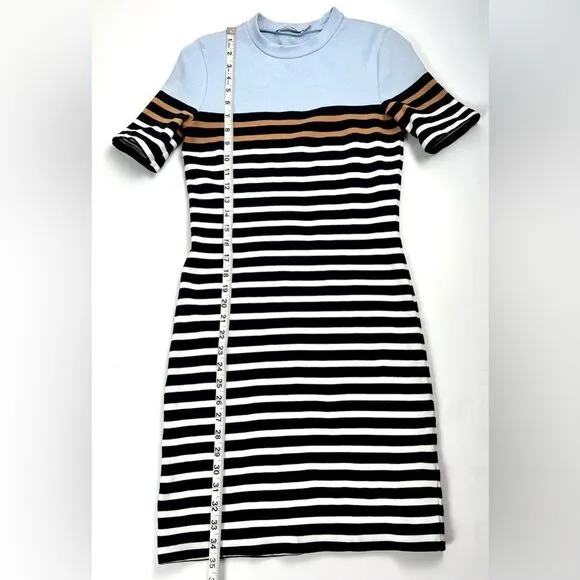 T by Alexander Wang Striped Knit Dress