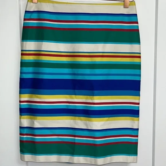 TALBOTS MULTICOLORED STRIPED SKIRT