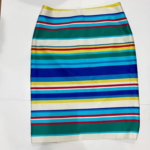 TALBOTS MULTICOLORED STRIPED SKIRT