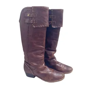 TERRA PLANA Distressed Brown Leather Boots sz 7