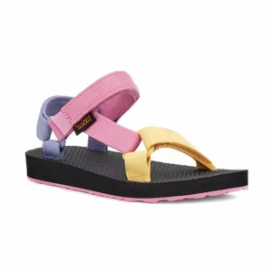 Teva Kids Original Universal Everyday Sandal Light Blue, pink, And Yellow Sz:2