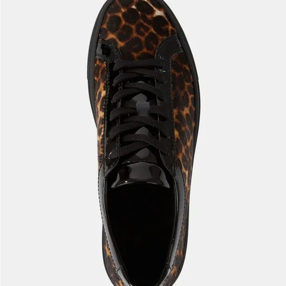 The Kooples Leopard Print Sneakers with Black Accents. Size 36. NWT!