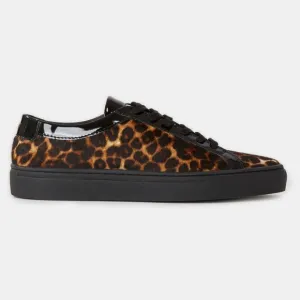 The Kooples Leopard Print Sneakers with Black Accents. Size 36. NWT!