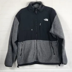 The North Face Vintage 90's Nylon Blocked Fleece Denali Jacket Black/Gray Large