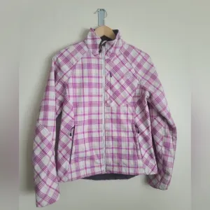 The North Face Women's Apex Bionic Jacket – Size M – Plaid White &amp; Purple –