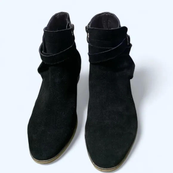 THE RAIL Black Weather Safe Leather Suede Ankle Boots Mens Size 10US/43EU