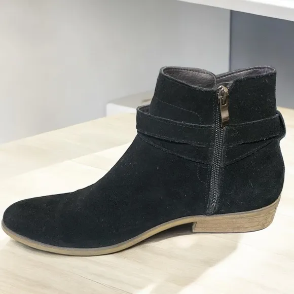 THE RAIL Black Weather Safe Leather Suede Ankle Boots Mens Size 10US/43EU