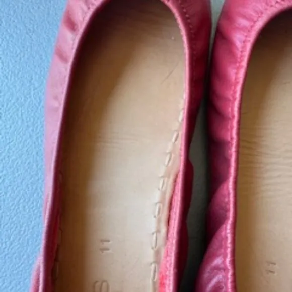 Tieks by Gavrieli Cardinal Red Ballet Flats, Size 11 Like NEW!