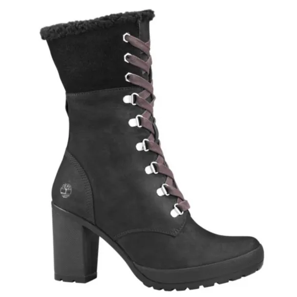 Timberland Black Camdale Fleece Fold Down Boots