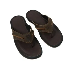 Timberland Brown Leather Thong Sandals 5340A men’s size 9