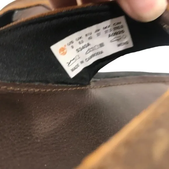 Timberland Brown Leather Thong Sandals 5340A men’s size 9