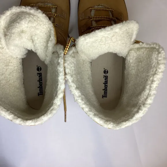 Timberland Dausette Fleece Fold Down Boots Size 8.5