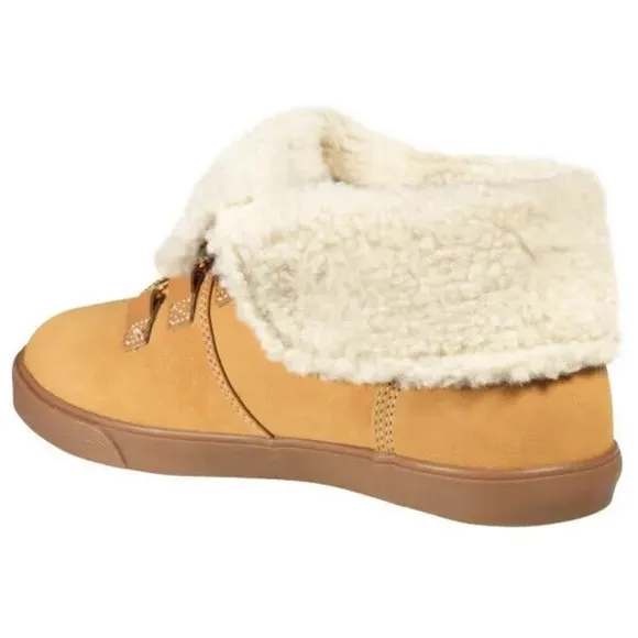 Timberland Dausette Fleece Fold Down Boots Size 8.5