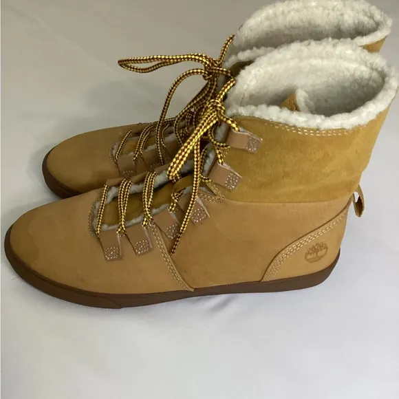 Timberland Dausette Fleece Fold Down Boots Size 8.5