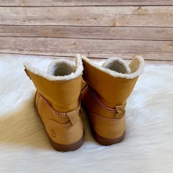 Timberland Dausette Fleece Fold Down Wheat Boots