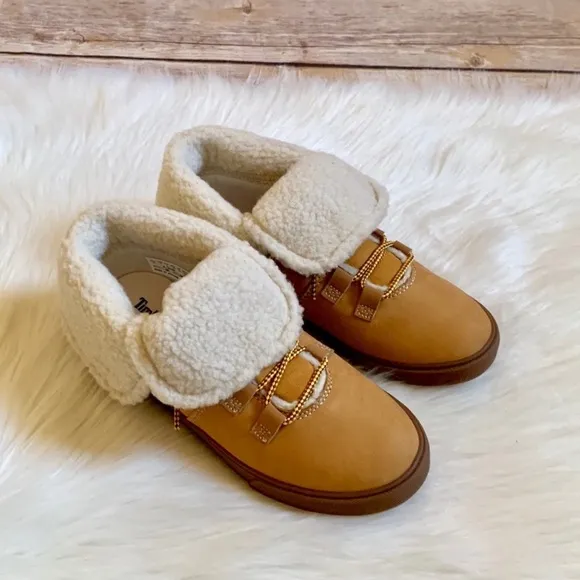 Timberland Dausette Fleece Fold Down Wheat Boots