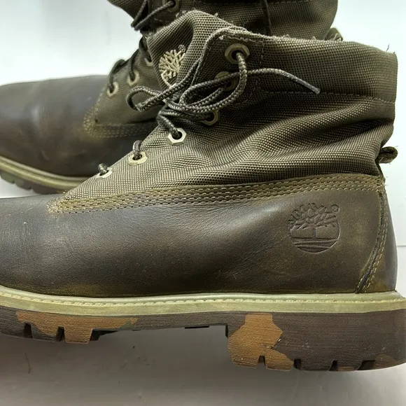 Timberland Men’s Boots size 9 US Brown Camo Soles 6662B / 3340