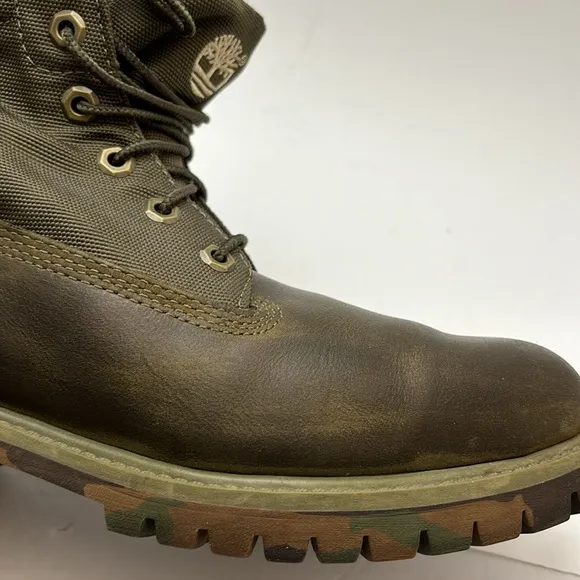 Timberland Men’s Boots size 9 US Brown Camo Soles 6662B / 3340