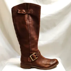 Timberland Tall Brown Leather Knee-High Rider Boots (w size 8.5)