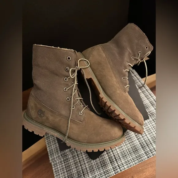 Timberland Teddy’s Fleece Fold Down Boots Women’s