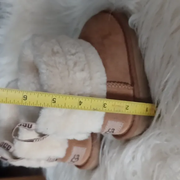 Toddler UGG Sheepskin Boots with Cream and Brown Accents