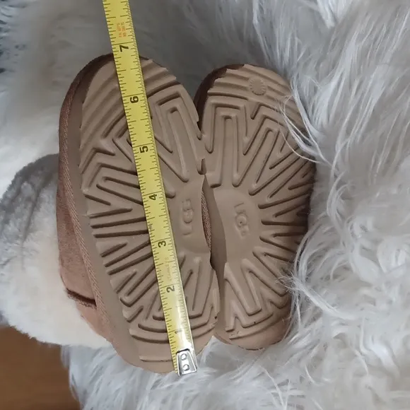Toddler UGG Sheepskin Boots with Cream and Brown Accents