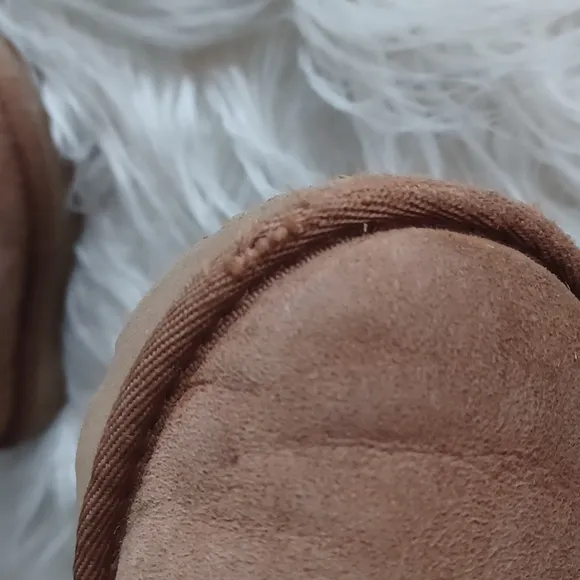 Toddler UGG Sheepskin Boots with Cream and Brown Accents