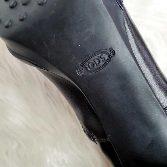 Tod's | Black Leather Buckle Ankle Booties Boots