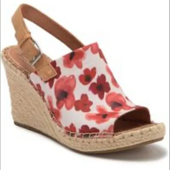 Toms Poppy Monica Wedge