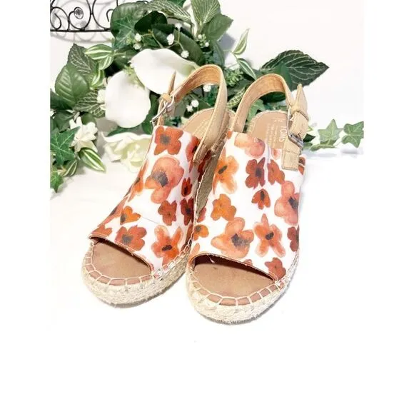 Toms Poppy Monica Wedge